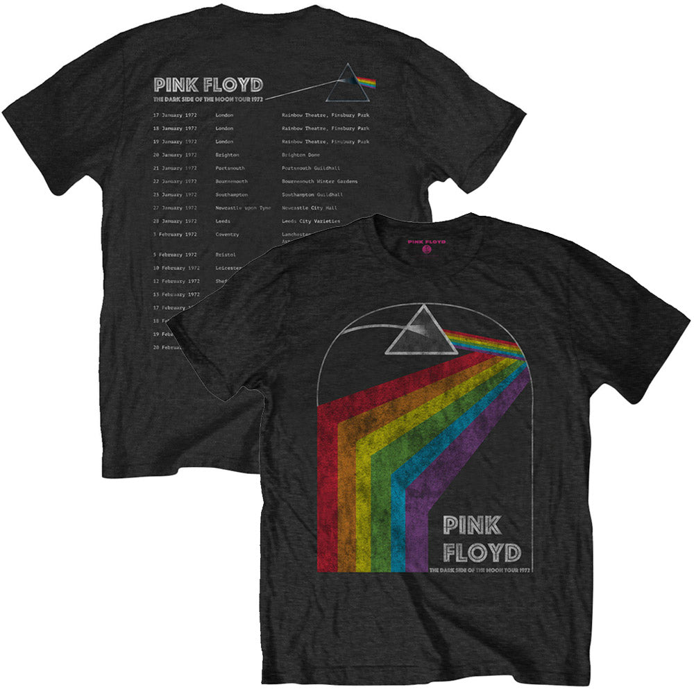 PINK FLOYD ピンクフロイド (「対」 30周年 ) - DARK SIDE OF THE MOON 1972 TOUR (復刻ツアーTシリーズ)  / バックプリントあり / Tシャツ / メンズ 【公式 / オフィシャル】