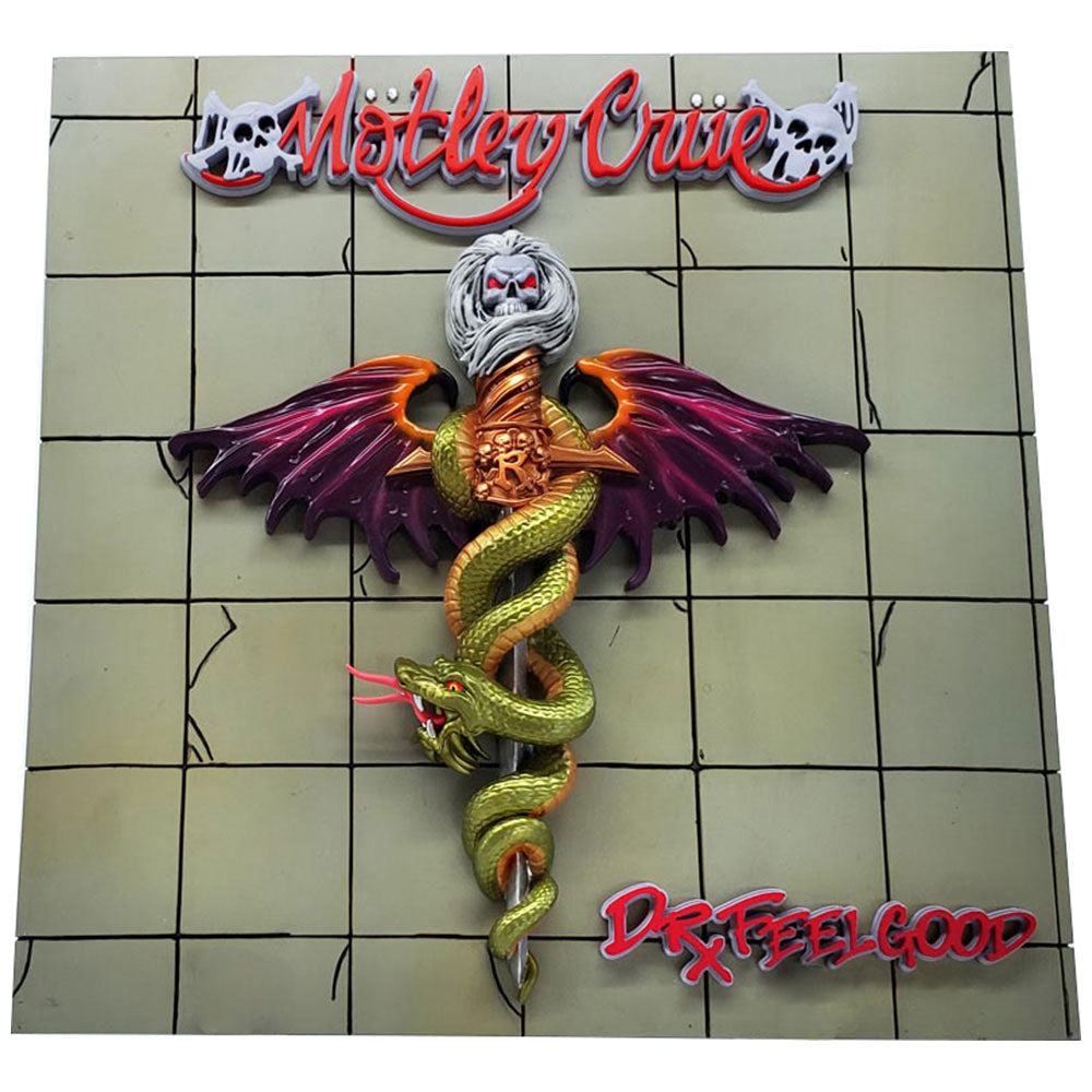 MOTLEY CRUE モトリークルー - Dr. Feelgood 3D Vinyl / 世界限定1989 / インテリア置物 【公式 /  オフィシャル】