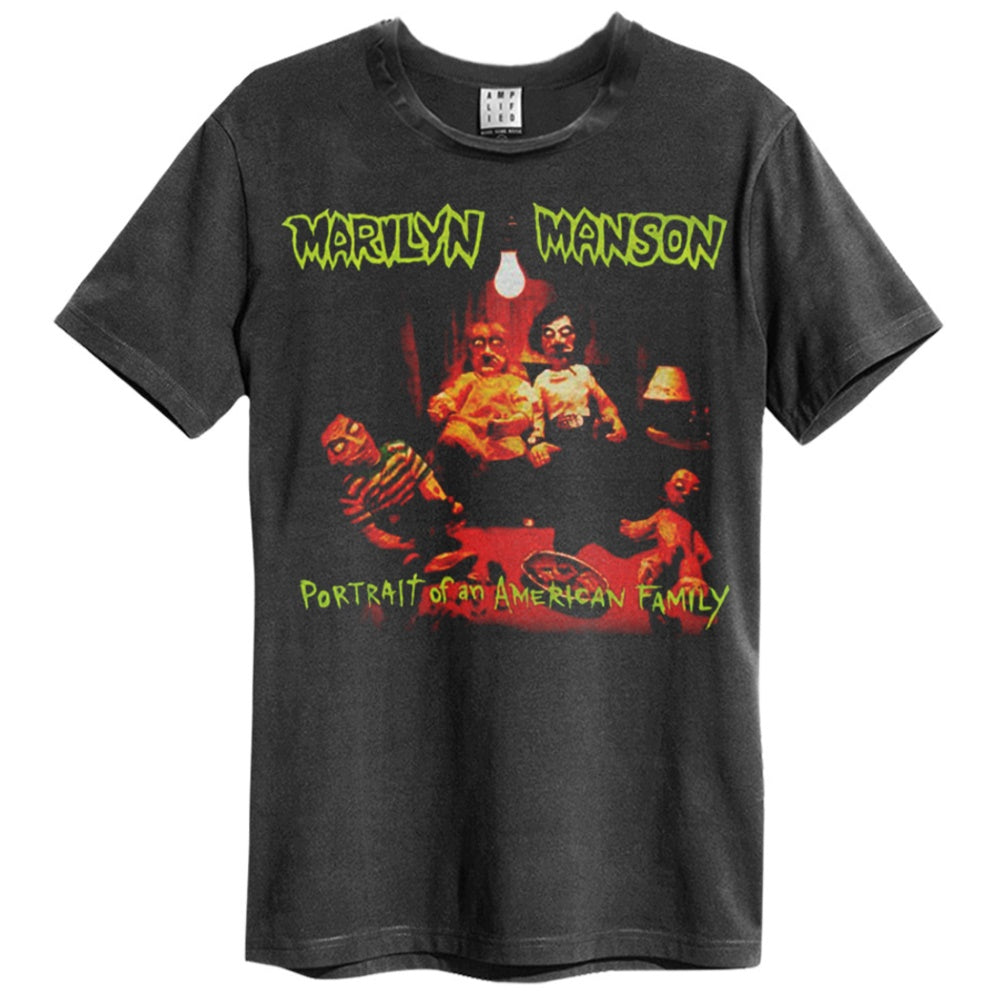 MARILYN MANSON マリリンマンソン (デビュー 30周年 ) - PORTRAIT OF AN AMERICA FAMILY /  Amplified（ ブランド ） / Tシャツ / メンズ 【公式 / オフィシャル】