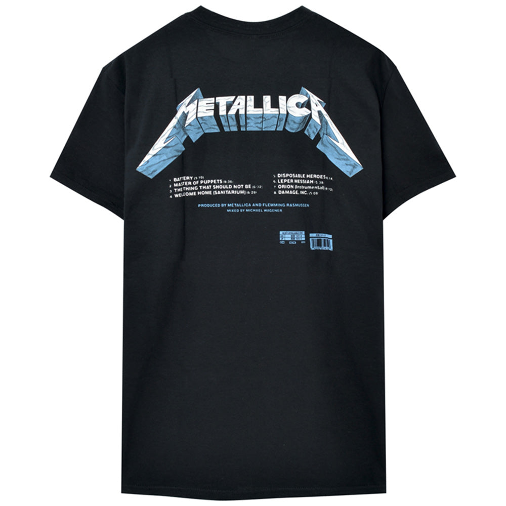 METALLICA メタリカ - Master of Puppets Tracks / バックプリントあり / Tシャツ / メンズ 【公式 /  オフィシャル】