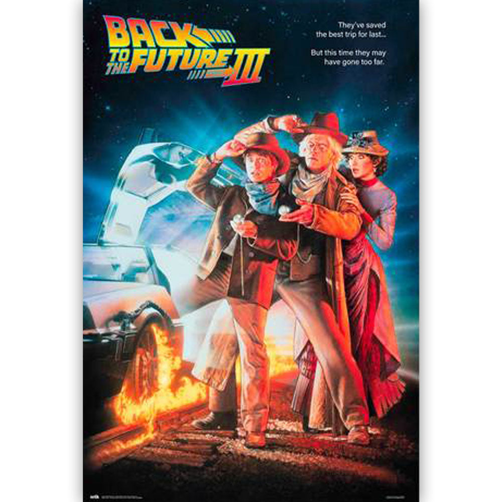 BACK TO THE FUTURE バックトゥザフューチャー (「BTTF2」 35周年 ) - BACK TO THE FUTURE 3 /  ポスター 【公式 /