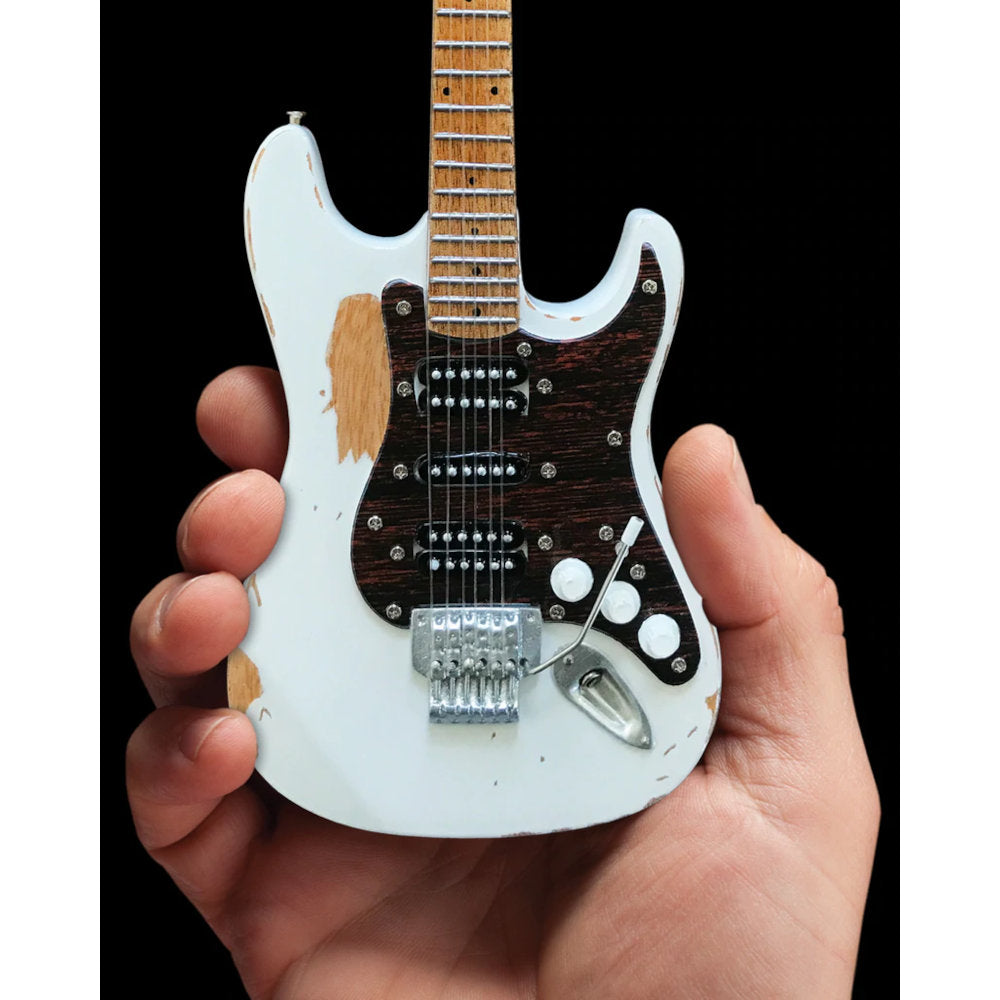 MOTLEY CRUE モトリークルー - Mick Mars Vintage White Mini Guitar / ミニチュア楽器 【公式 /  オフィシャル】