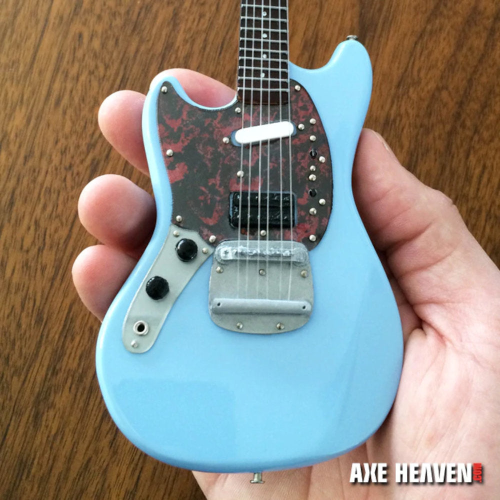 NIRVANA ニルヴァーナ (カート 追悼 30周年 ) - Fender Mustang Sonic Blue / ミニチュア楽器 【公式 /  オフィシャル】