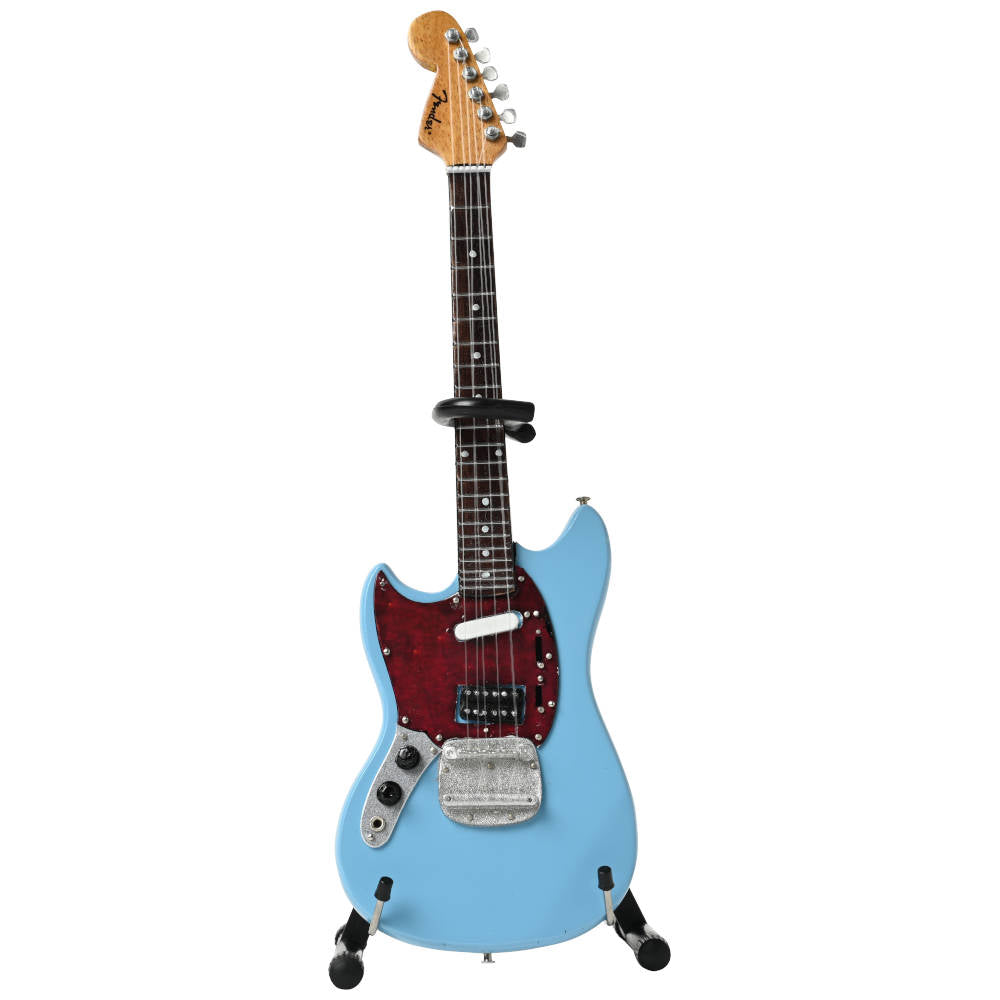 NIRVANA ニルヴァーナ (カート 追悼 30周年 ) - Fender Mustang Sonic Blue / ミニチュア楽器 【公式 /  オフィシャル】