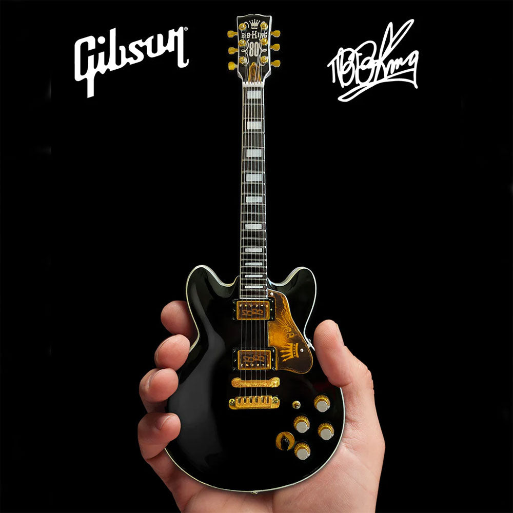 B.B.KING ビービーキング - Gibson ES-345 80th Birthday Lucille Miniature Guitar  Model / ミニチュア楽器 【公式 / オフィシャル】