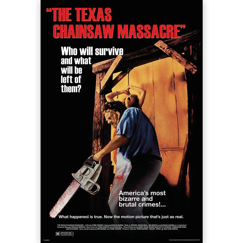 TEXAS CHAINSAW MASSACRE 悪魔のいけにえ (公開 50周年 記念 ) - Who Will Survive? / ポスター  【公式 / オフィシャル】