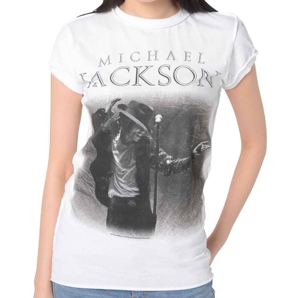 MICHAEL JACKSON マイケルジャクソン (2025年 映画公開 ) - MICHAEL JACKSON / Amplified（ ブランド ） / Tシャツ / レディース 【公式 / オフィシャル】