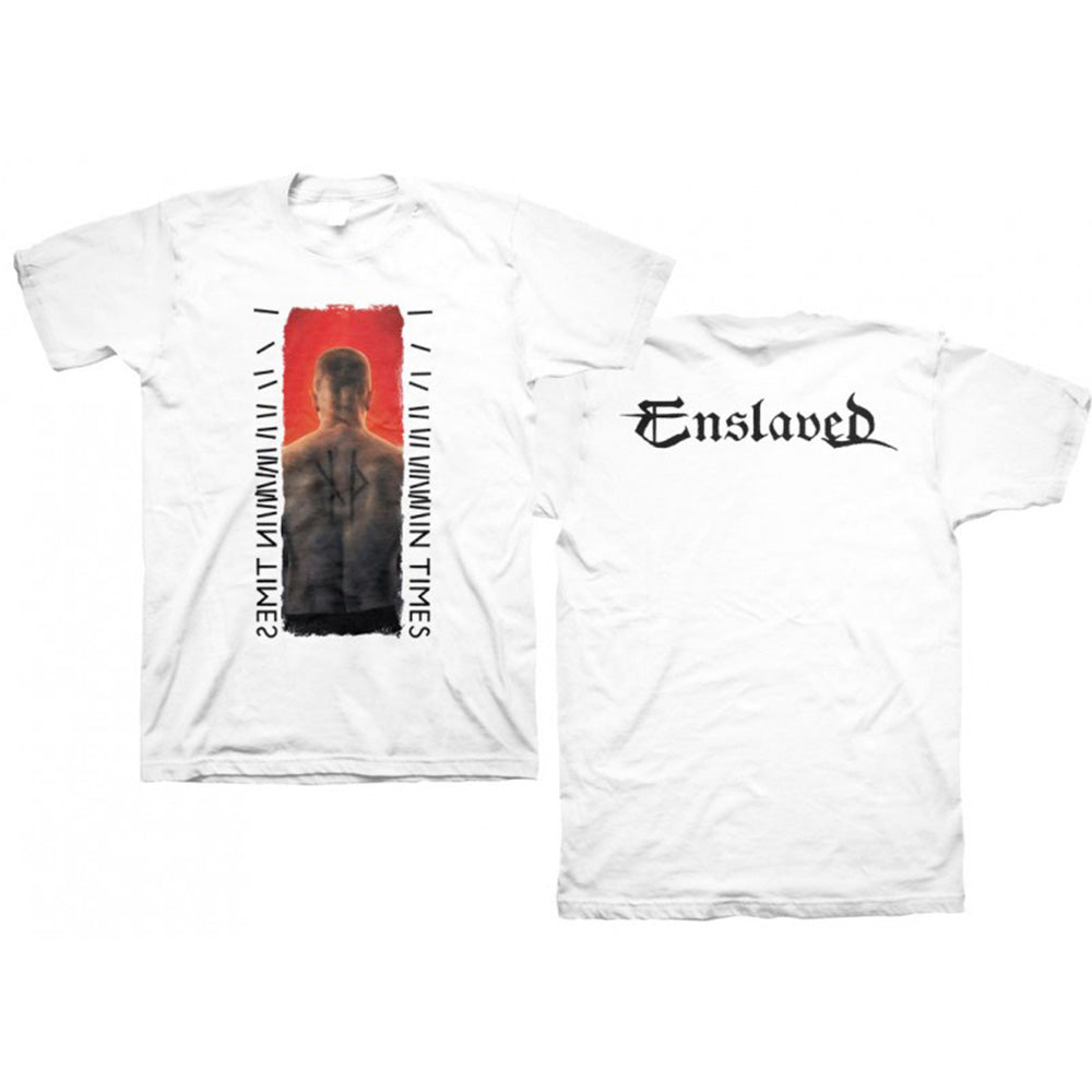 ENSLAVED エンスレイヴド - IN TIME WHITE / バックプリントあり / Tシャツ / メンズ 【公式 / オフィシャル】