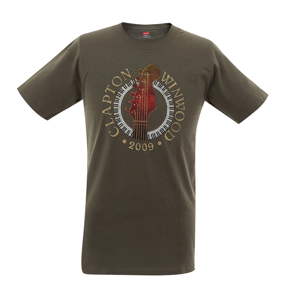 ERIC CLAPTON エリッククラプトン - Guitar / バックプリントあり / 北米 Tour 2009 会場限定 / レア / Tシャツ / メンズ 【公式 / オフィシャル】