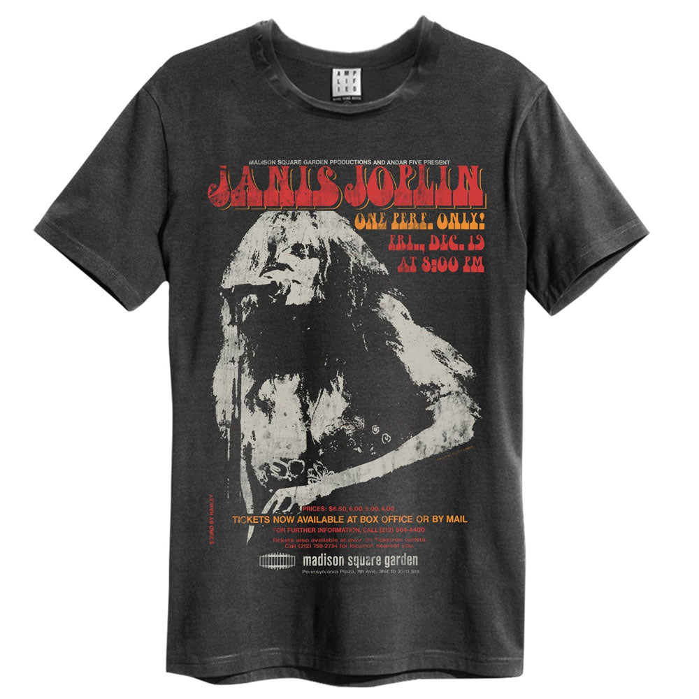 JANIS JOPLIN ジャニスジョプリン - MADISON SQUARE / Amplified（ ブランド ） / レア / Tシャツ / メンズ 【公式 / オフィシャル】