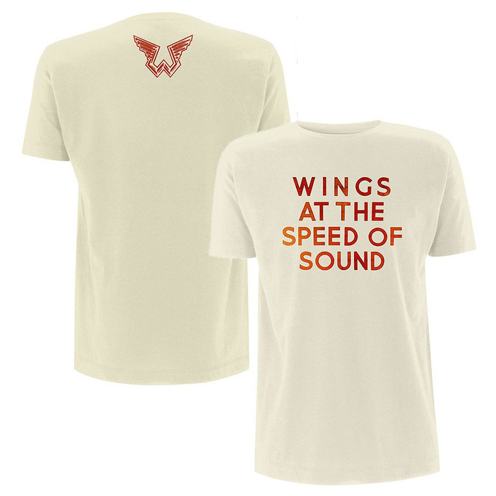 【予約商品】 PAUL MCCARTNEY ポールマッカートニー (9月 映画公開 ) - Wings at the Speed of Sound / バックプリントあり / Tシャツ / メンズ 【公式 / オフィシャル】