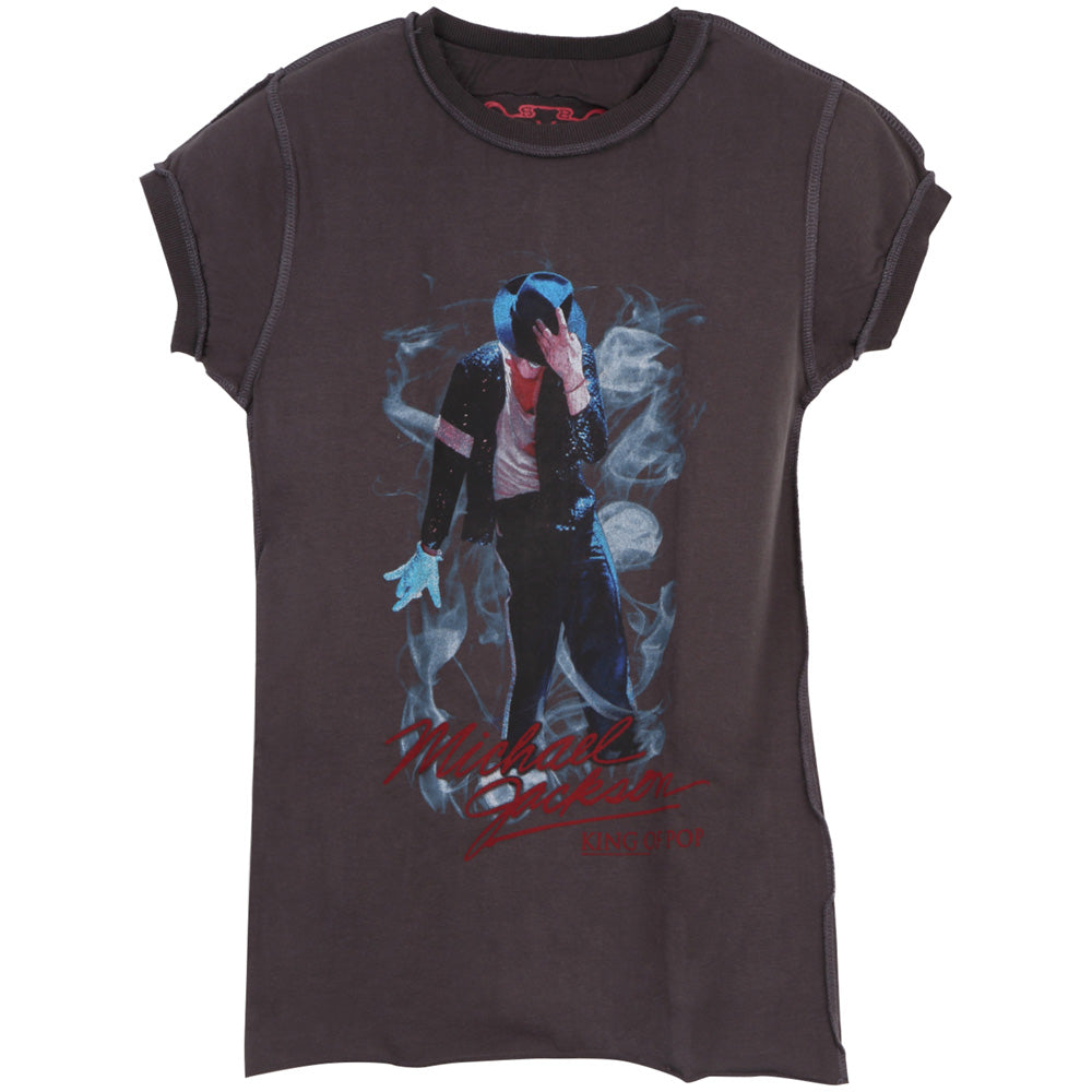 MICHAEL JACKSON マイケルジャクソン (2025年 映画公開 ) - KING OF POP SMOKE / Amplified（ ブランド ） / Tシャツ / レディース 【公式 / オフィシャル】