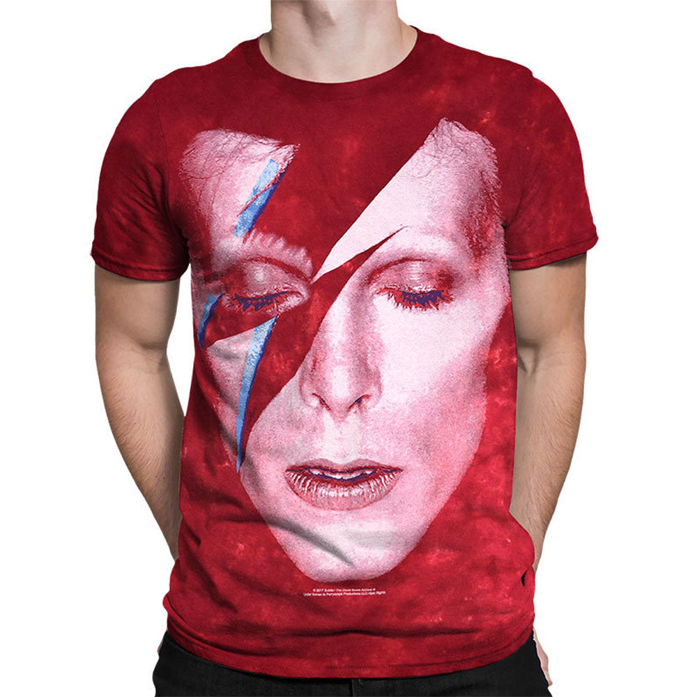 DAVID BOWIE デヴィッドボウイ ALADDIN SANE タイダイ Tシャツ メンズ 公式 オフィシャル