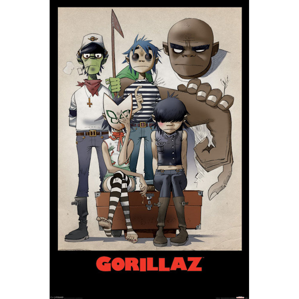 GORILLAZ ゴリラズ - All Here / ポスター 【公式 / オフィシャル】