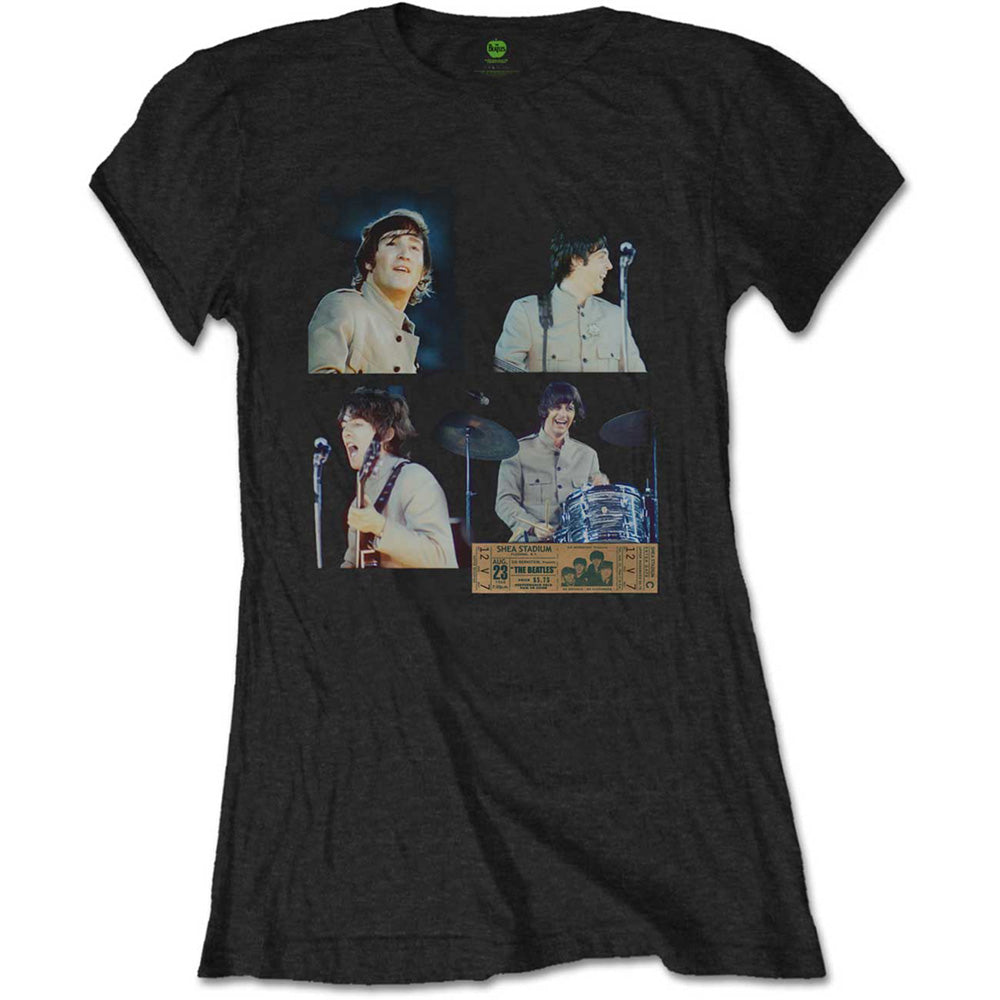 THE BEATLES ビートルズ (ABBEY ROAD 55周年 ) - Shea Stadium Shots / Tシャツ / レディース 【公式 / オフィシャル】