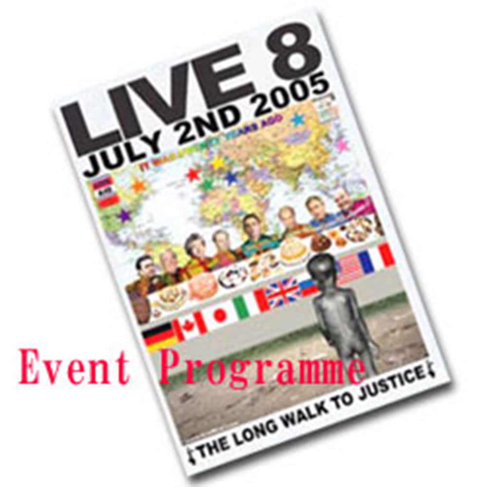 LIVE 8 ライブエイト - Live 8 Limited Edition Event Programme / コレクタブル 【公式 / オフィシャル】