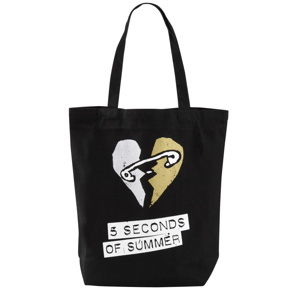 日本限定公式商品 5 SECONDS OF SUMMER ファイヴセカンズオブサマー - ピンハート / トートバッグ 【公式 / オフィシャル】