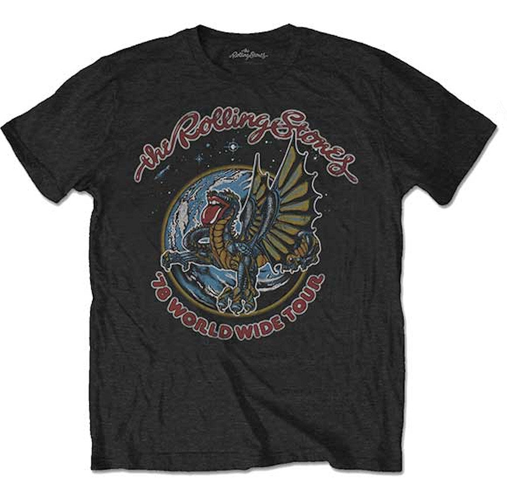 ROLLING STONES ローリングストーンズ (デビュー作 60周年 ) - DRAGON '78 / バックプリントあり / Tシャツ / メンズ 【公式 / オフィシャル】