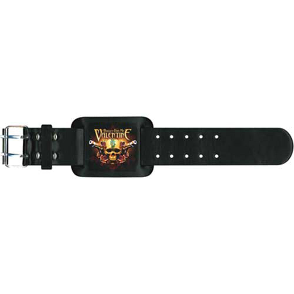 BULLET FOR MY VALENTINE ブレットフォーマイヴァレンタイン - Leather Wrist Strap: Two Pistols / ブレスレット 【公式 / オフィシャル】