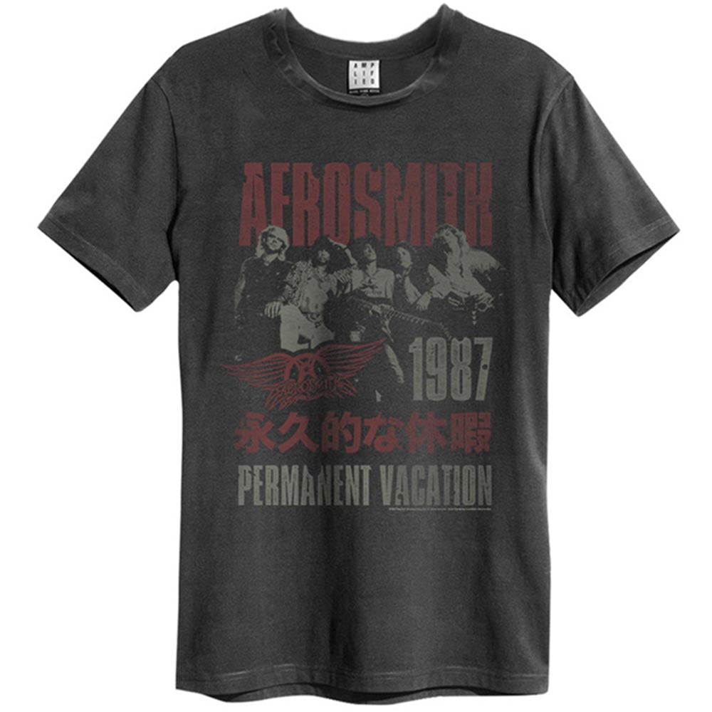 AEROSMITH エアロスミス PERMANENT VACATION Amplified（ ブランド ） Tシャツ メンズ 公式 オフィシャル
