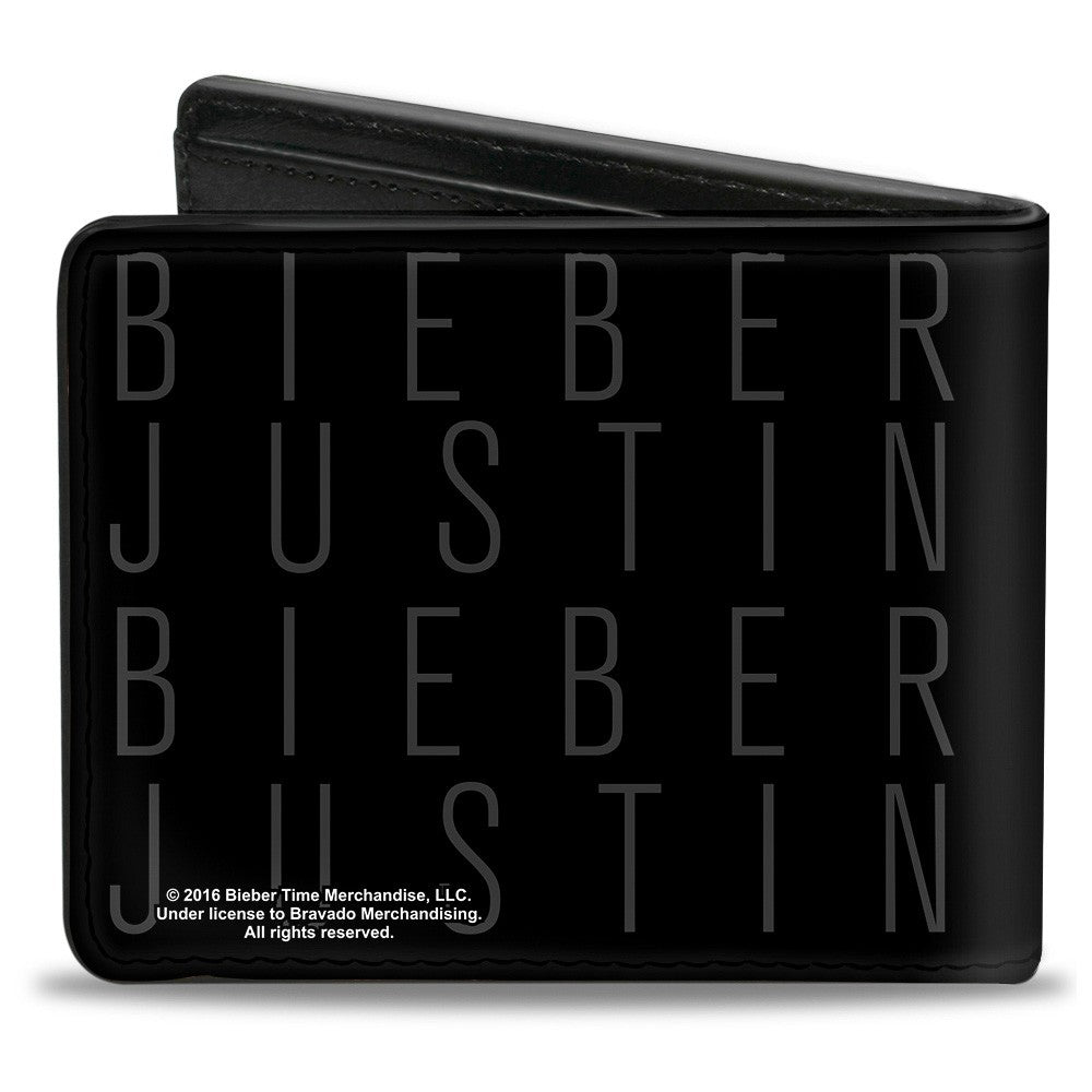 JUSTIN BIEBER ジャスティンビーバー (デビュー 15周年 ) - BI-FOLD WALLET / TURNING POSE BLACK / 財布 【公式 / オフィシャル】