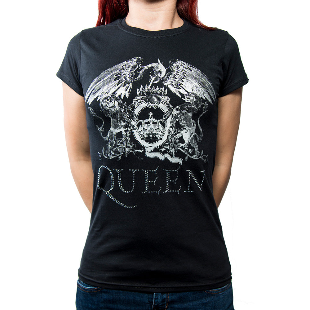 QUEEN クイーン - LOGO / Diamante（ブランド） / Tシャツ / レディース 【公式 / オフィシャル】