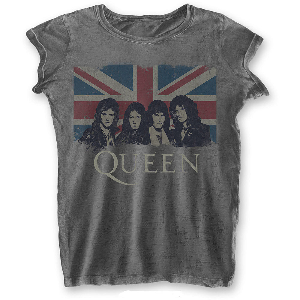 QUEEN クイーン - VINTAGE UNION JACK / Black Label（ブランド） / Tシャツ / レディース 【公式 / オフィシャル】