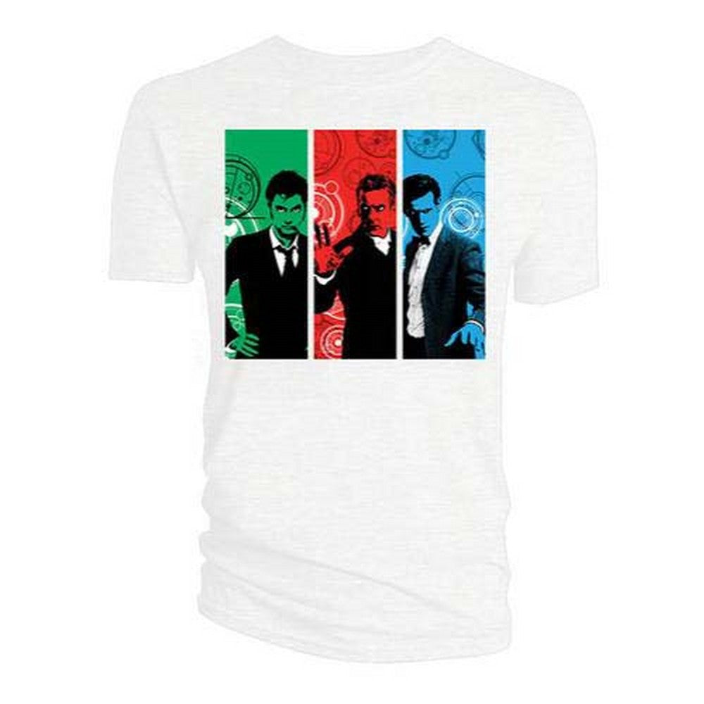 DOCTOR WHO ドクターフー - Red, Green, Blue Doctors / Tシャツ / レディース 【公式 / オフィシャル】