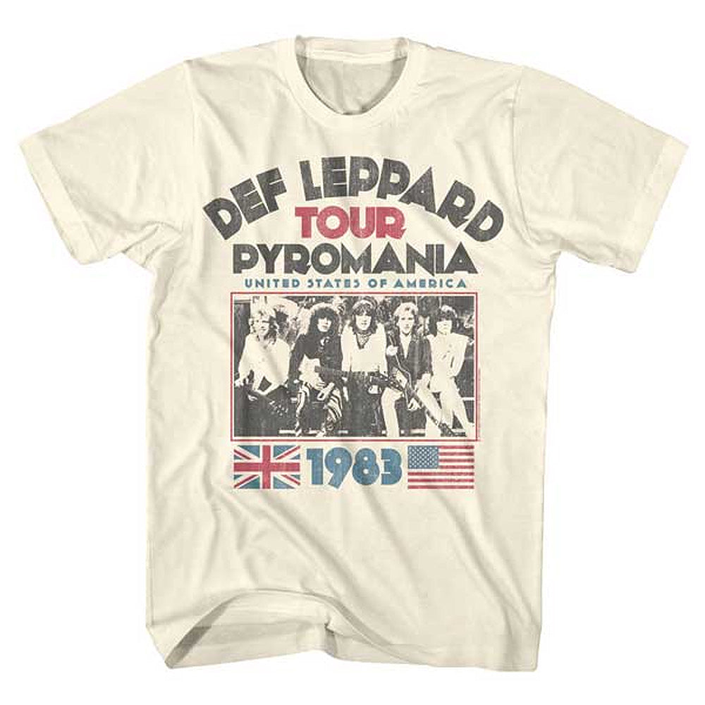 DEF LEPPARD デフレパード PYRO TOUR Tシャツ メンズ 公式 オフィシャル