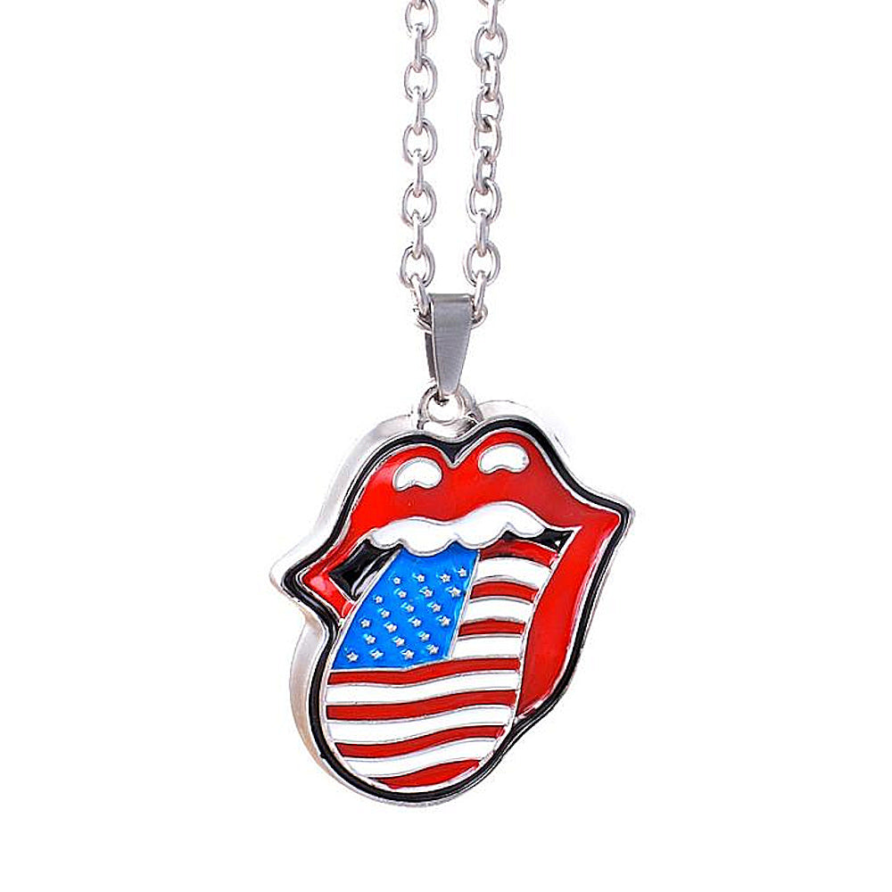 ROLLING STONES ローリングストーンズ (デビュー作 60周年 ) - USA Tongue Necklace / ネックレス 【公式 / オフィシャル】