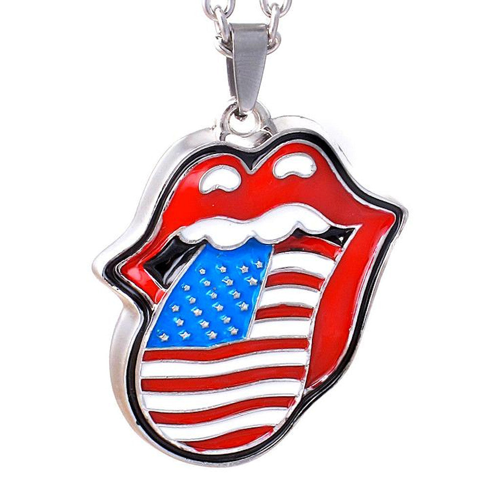 
                  
                    ROLLING STONES ローリングストーンズ (デビュー作 60周年 ) - USA Tongue Necklace / ネックレス 【公式 / オフィシャル】
                  
                