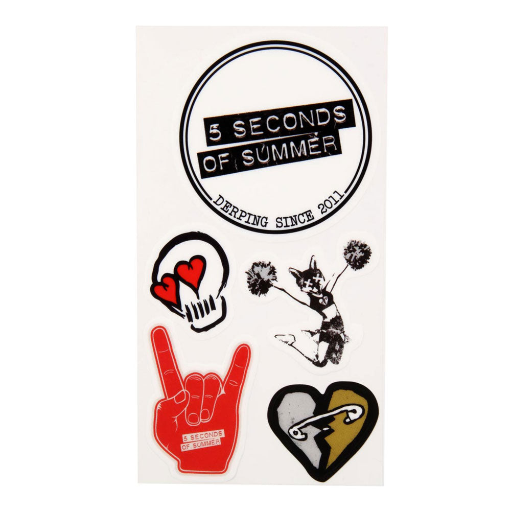 日本限定公式商品 5 SECONDS OF SUMMER ファイヴセカンズオブサマー - ステッカー Love Skull / ステッカー 【公式 / オフィシャル】