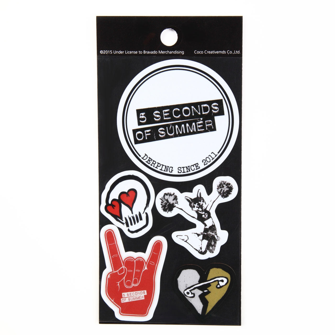 日本限定公式商品 5 SECONDS OF SUMMER ファイヴセカンズオブサマー - ステッカー Love Skull / ステッカー 【公式 / オフィシャル】