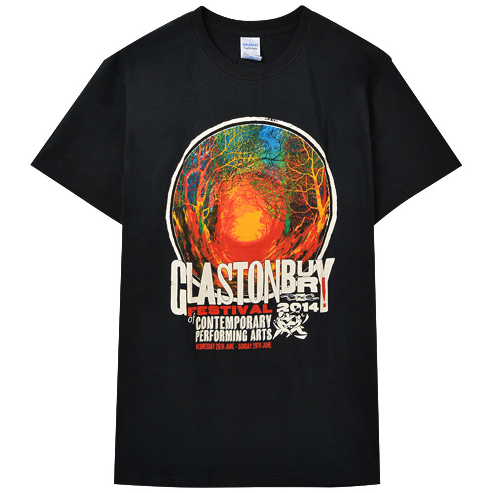 フェス公式Tシャツ GLASTONBURY グラストンベリー - FESTIVAL 2014 （超レア） / バックプリントあり / Tシャツ / メンズ 【公式 / オフィシャル】