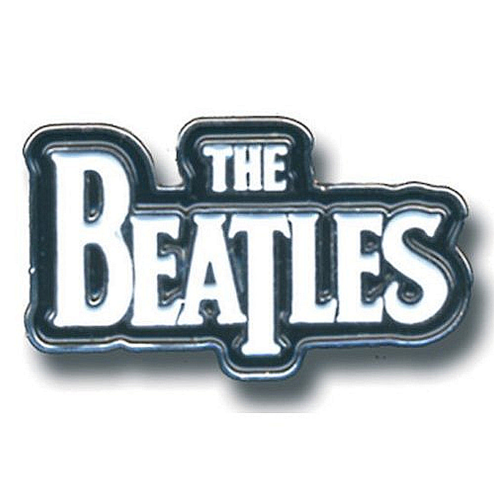 THE BEATLES - (ABBEY ROAD 55周年 ) - DROP T LOGO（WHITE） / メタル・ピンバッジ