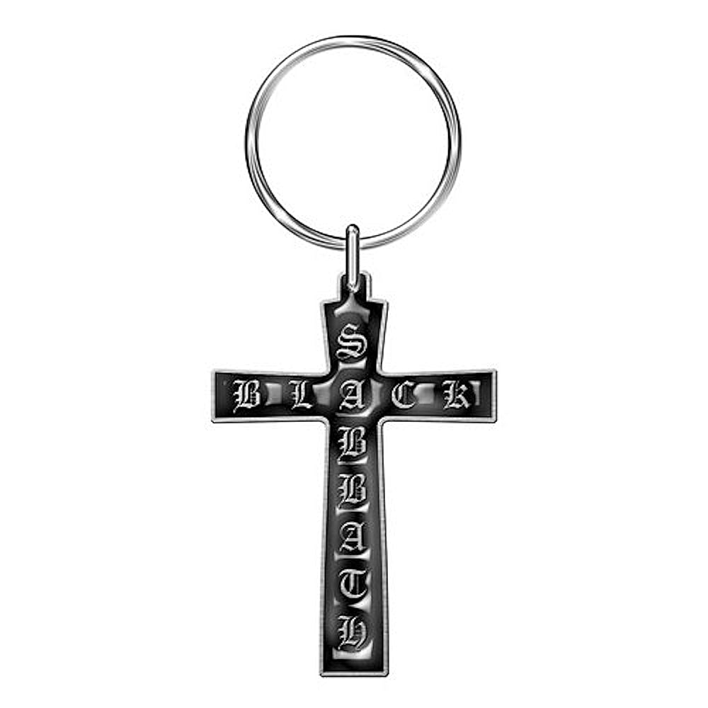 BLACK SABBATH ブラックサバス CROSS メタル キーチェイン キーホルダー 公式 オフィシャル