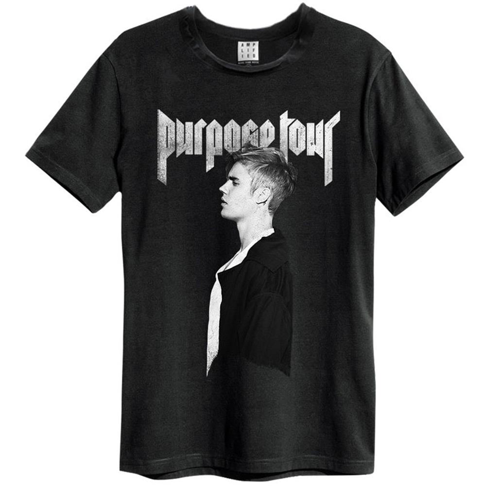 JUSTIN BIEBER ジャスティンビーバー (デビュー 15周年 ) - PROFILE / Amplified（ ブランド ） / レア / Tシャツ / メンズ 【公式 / オフィシャル】