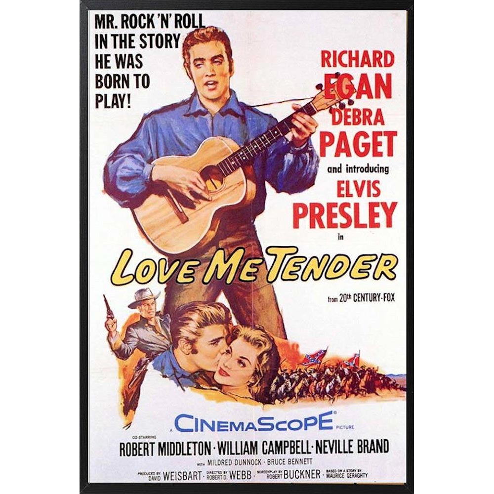 ELVIS PRESLEY エルヴィスプレスリー - LOVE ME TENDER Movie(復刻ポスター・木製額入り) / インテリア額 【公式 / オフィシャル】