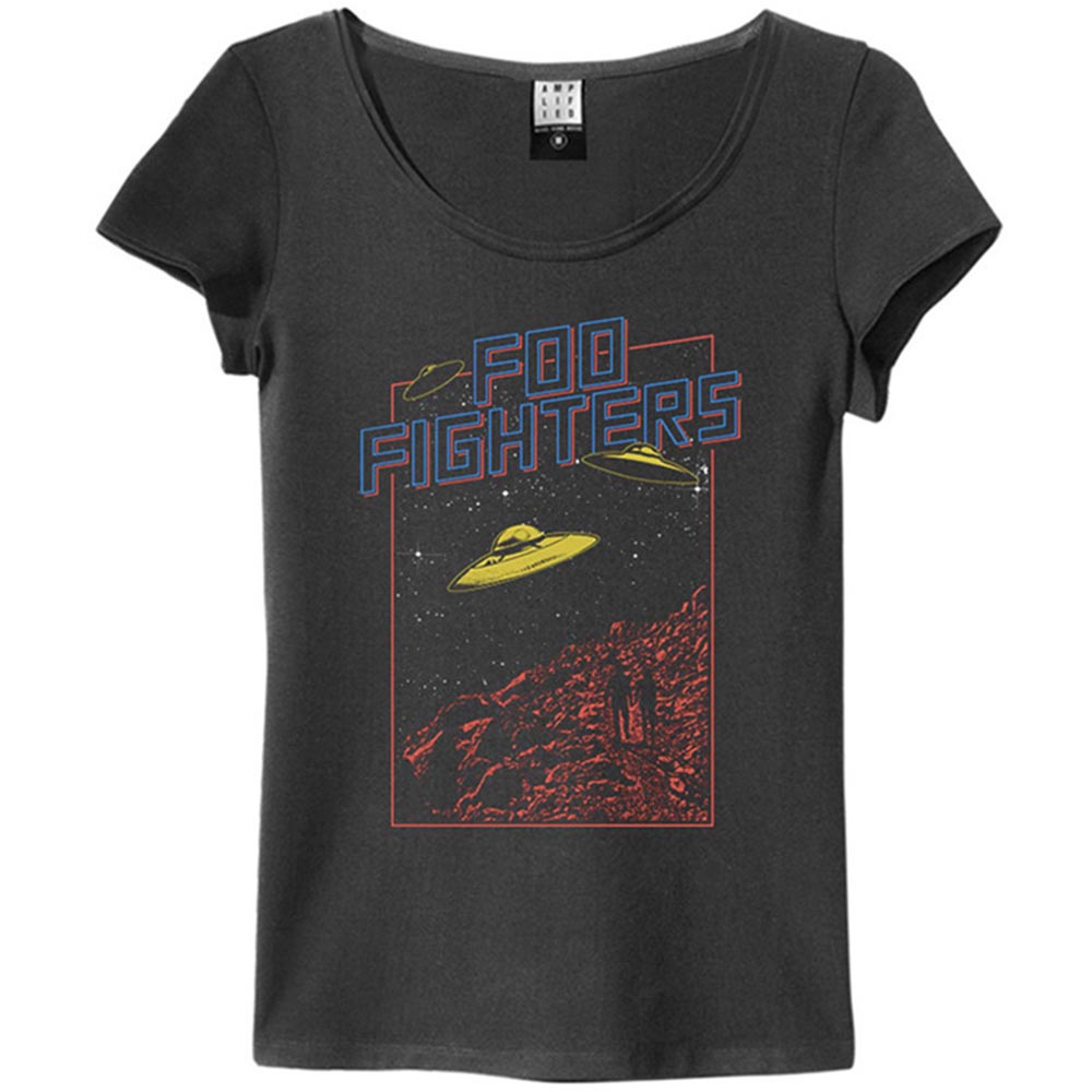 FOO FIGHTERS フーファイターズ (結成 30周年 ) - FLYING SAUCERS / Amplified（ ブランド ） / Tシャツ / レディース 【公式 / オフィシャル】