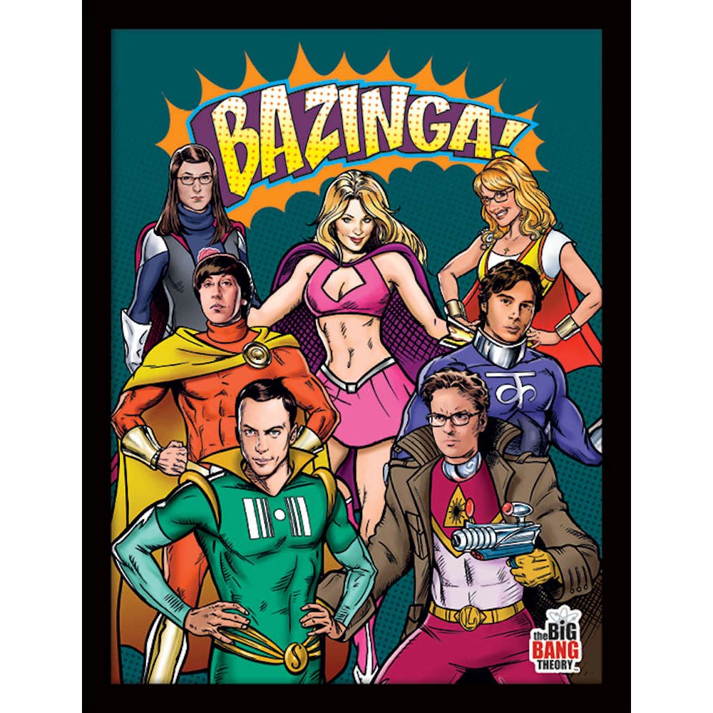 BIG BANG THEORY ビッグバンセオリー Superheroes インテリア額 公式 オフィシャル