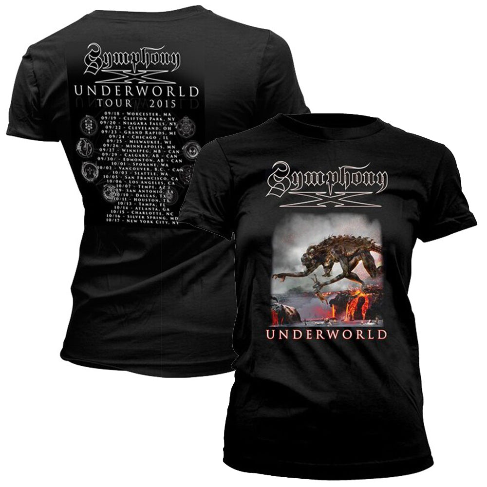 SYMPHONY X シンフォニーエックス (結成 30周年 ) - MONSTER / バックプリントあり / Tシャツ / レディース 【公式 / オフィシャル】