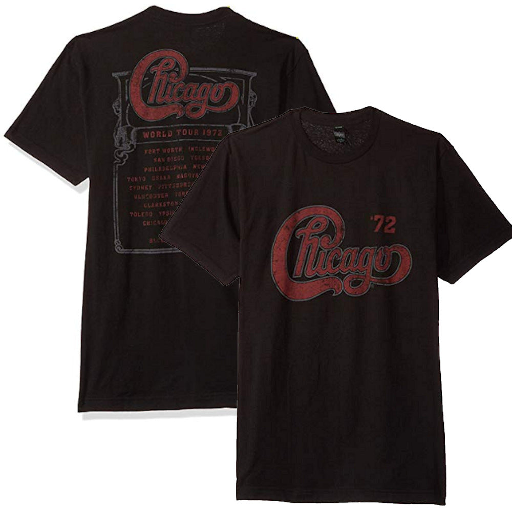 CHICAGO シカゴ (9月 来日 ) - Tour '72 / バックプリントあり / Tシャツ / メンズ 【公式 / オフィシャル】