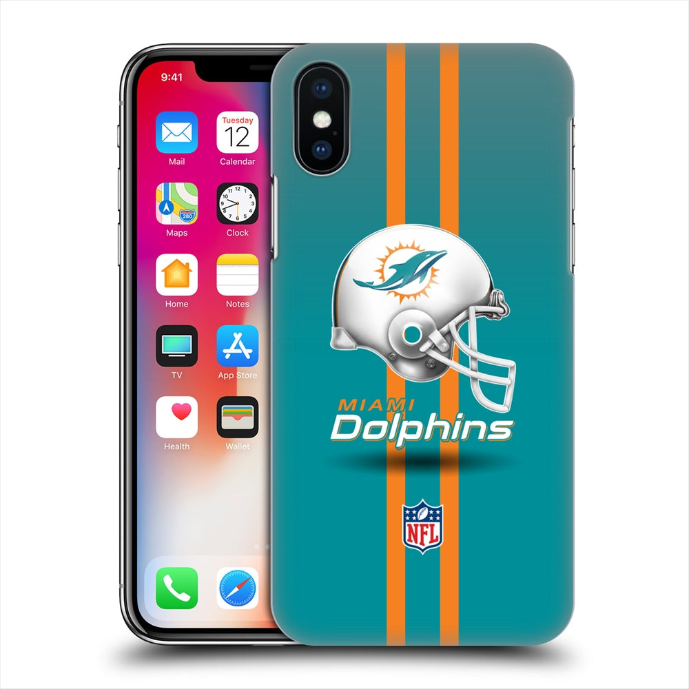 MIAMI DOLPHINS（NFL） マイアミドルフィンズ - Helmet ハード case / Apple iPhoneケース 【公式 / オフィシャル】