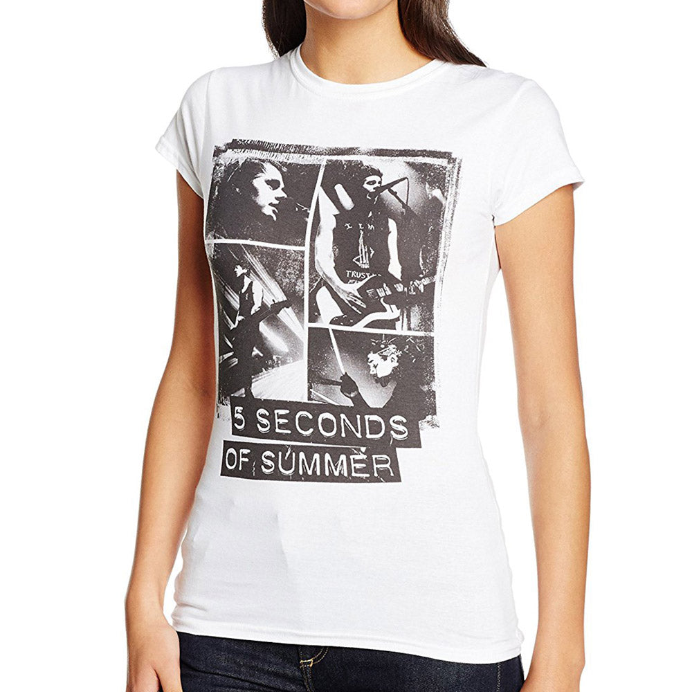 5 SECONDS OF SUMMER ファイヴセカンズオブサマー PHOTO BLOCK Tシャツ レディース 公式 オフィシャル