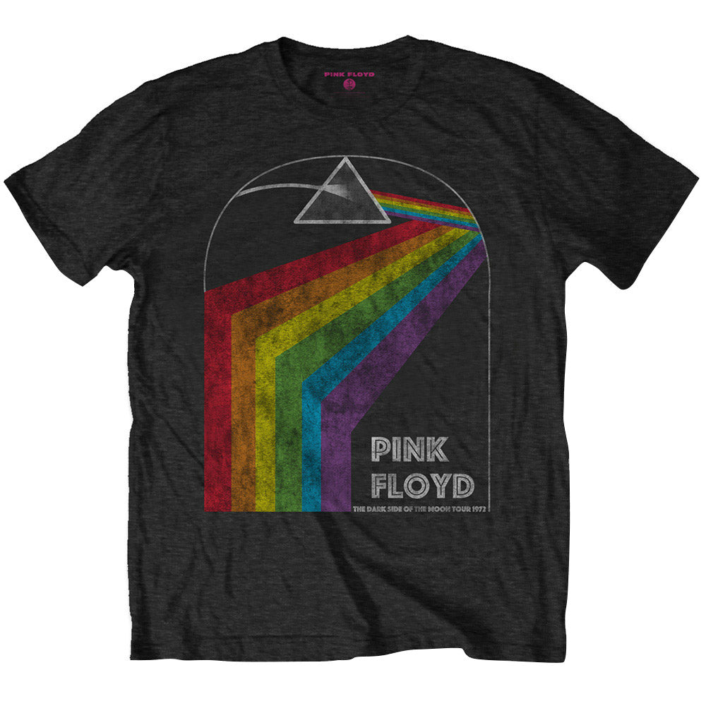 PINK FLOYD ピンクフロイド (「対」 30周年 ) - DARK SIDE OF THE MOON 1972 TOUR (復刻ツアーTシリーズ) / バックプリントあり / Tシャツ / メンズ 【公式 / オフィシャル】