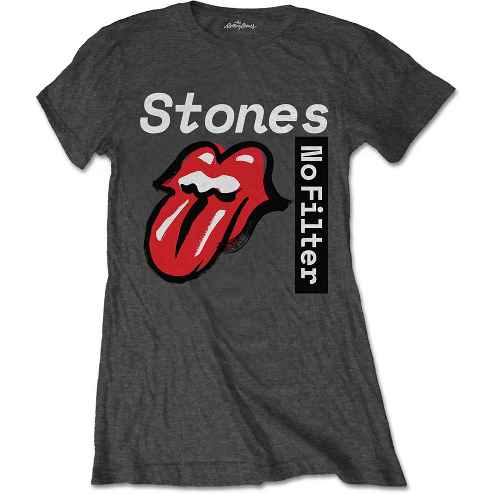 ROLLING STONES ローリングストーンズ (ブライアンジョーンズ 追悼 55周年 ) - No Filter Text / Tシャツ / レディース 【公式 / オフィシャル】