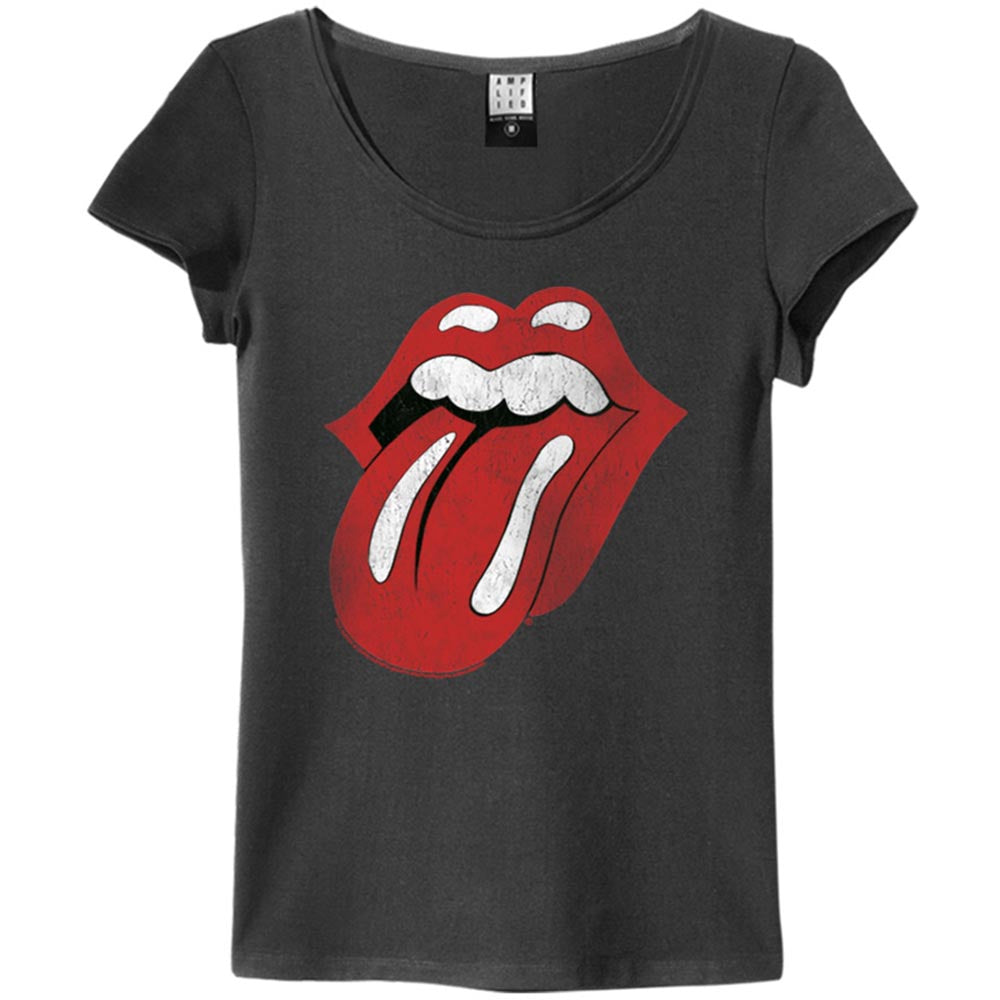 ROLLING STONES ローリングストーンズ (デビュー作 60周年 ) - TONGUE ERA / Amplified（ ブランド ） / Tシャツ / レディース 【公式 / オフィシャル】