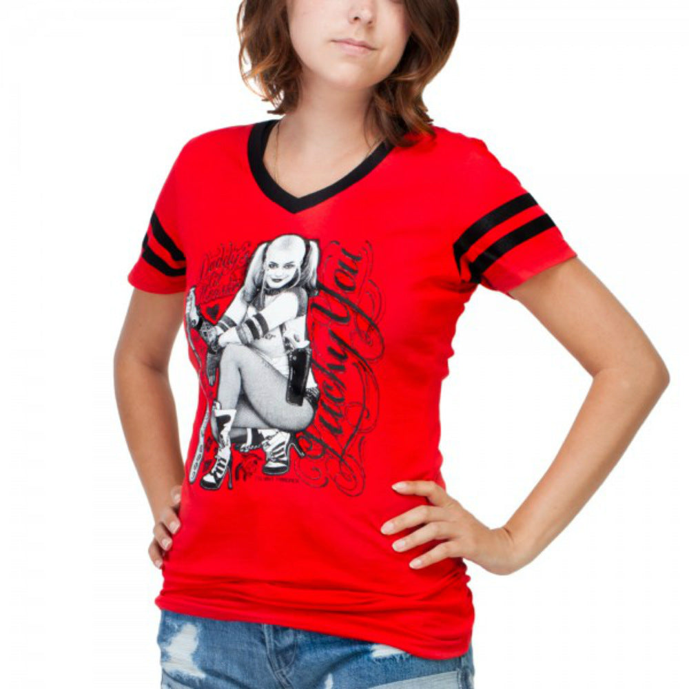 
                  
                    SUICIDE SQUAD スーサイドスクワッド (ジョーカー 新作公開 ) - Harley Quinn Lucky You / Tシャツ / レディース 【公式 / オフィシャル】
                  
                