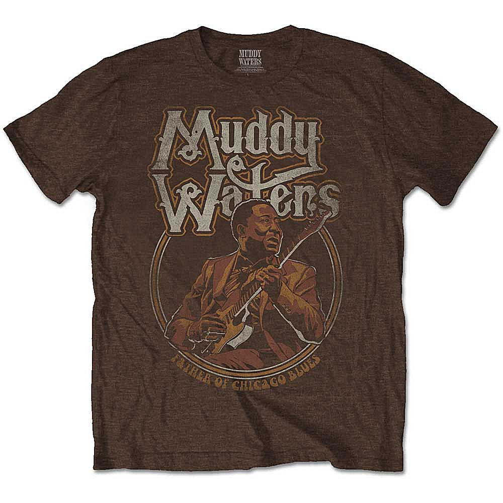 MUDDY WATERS マディウォーターズ - FATHER OF CHICAGO BLUES / Tシャツ / メンズ 【公式 / オフィシャル】