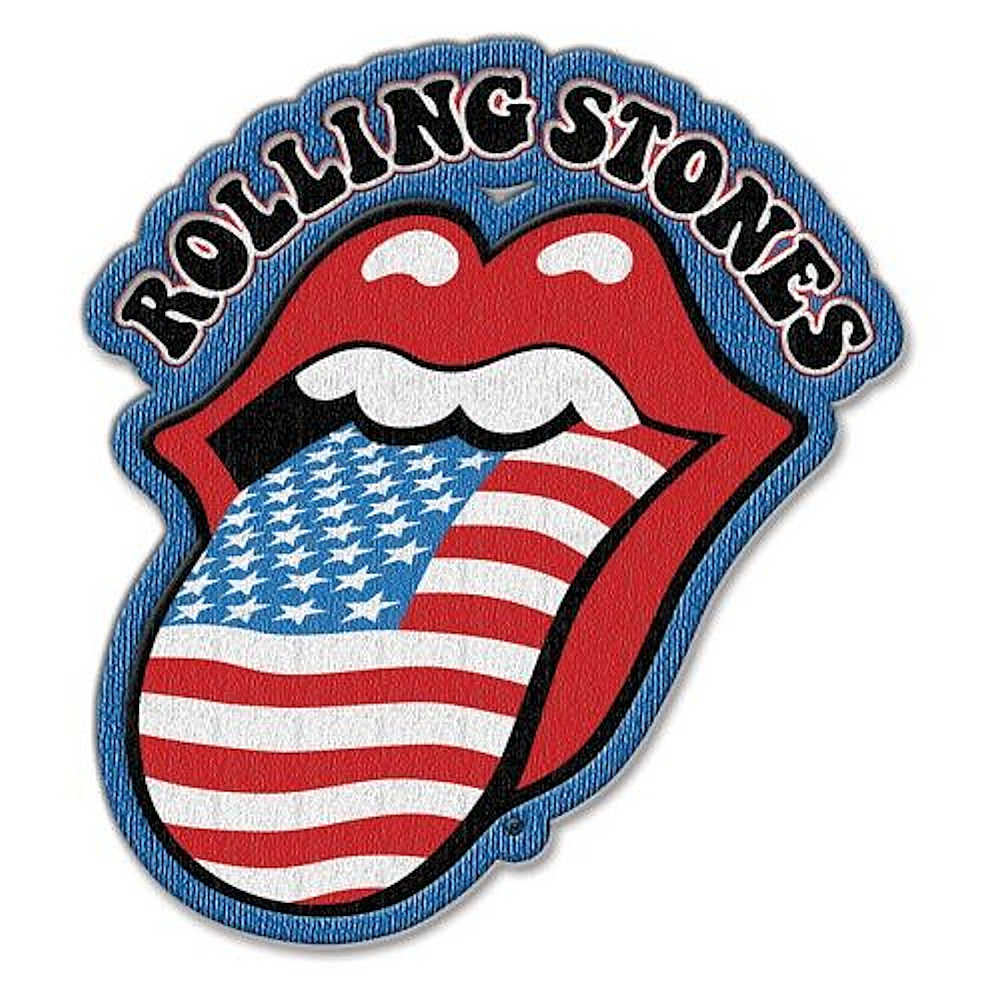 ROLLING STONES ローリングストーンズ (デビュー作 60周年 ) - US TONGUE / ワッペン 【公式 / オフィシャル】